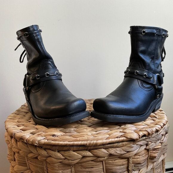Genuine Harley-Davidson Women’s Leather Riding Boots 5 1/2 USA - Picture 7 of 16